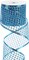 Blue Mesh Netting Ribbon - 2.5 Inch Sparkling Glamour Netted Turquoise Wired Mesh Ribbon